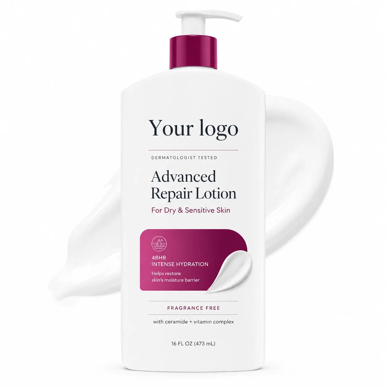Your Logo advanced therapy hand & body lotion packaging reference