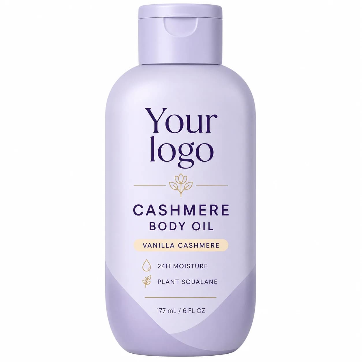 Your Logo cashmere body oil packaging reference