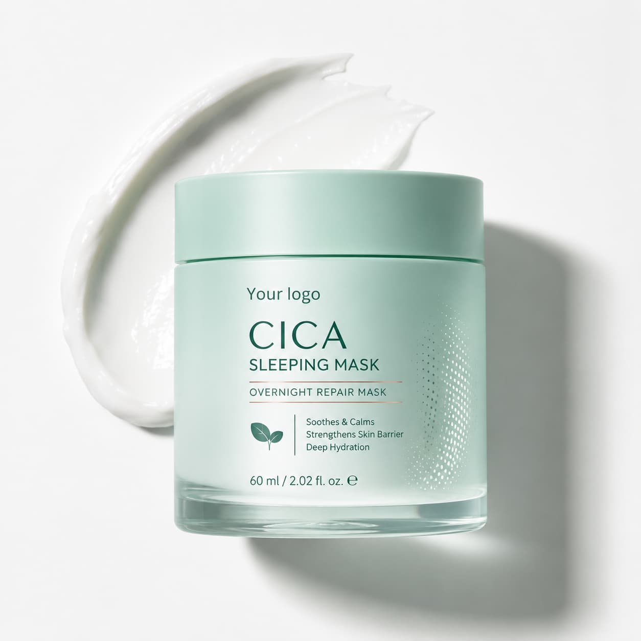Your Logo cica overnight repair sleeping mask packaging reference