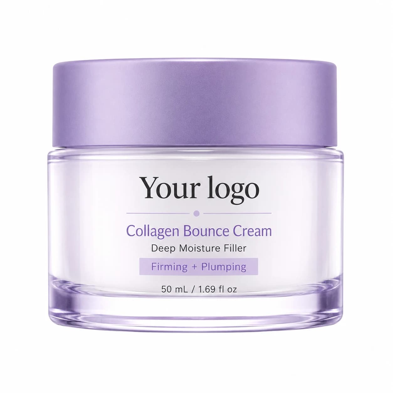 YOUR LOGO private-label collagen bounce cream packaging concept, 50 mL / 1.69 fl oz