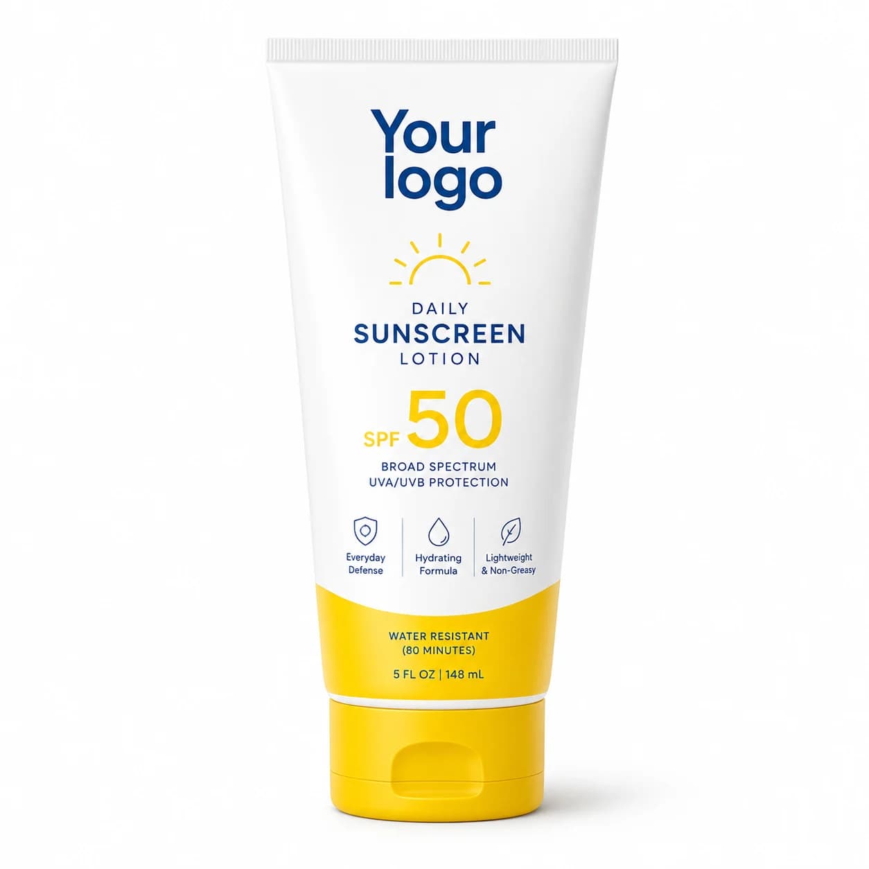 Your Logo everyday lotion broad spectrum packaging reference