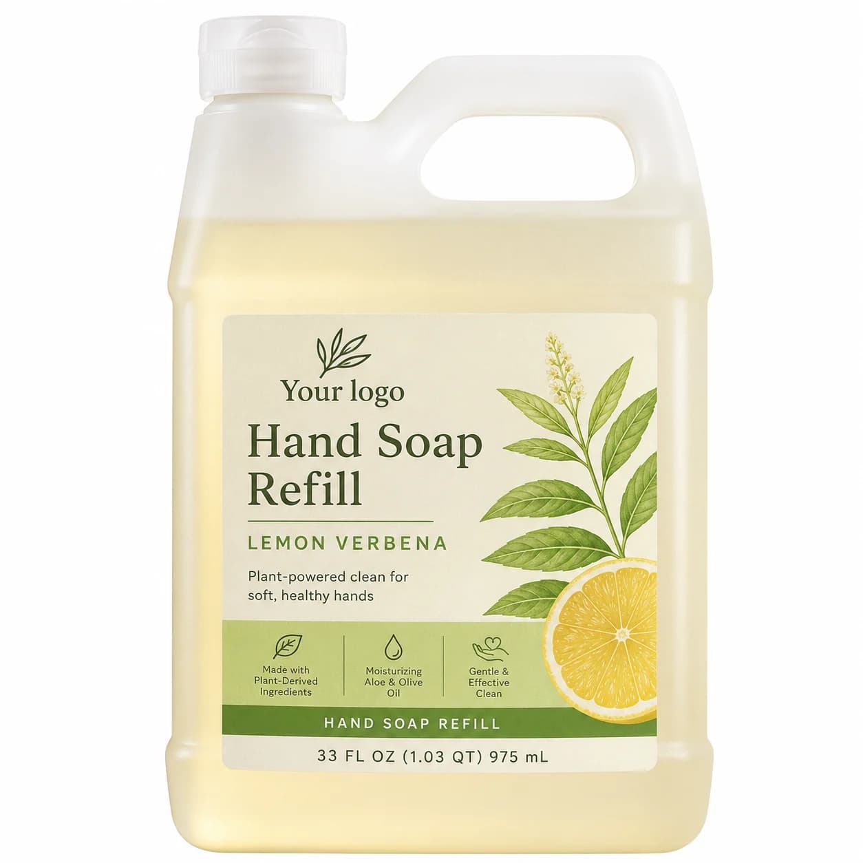 Your Logo hand soap refill packaging reference