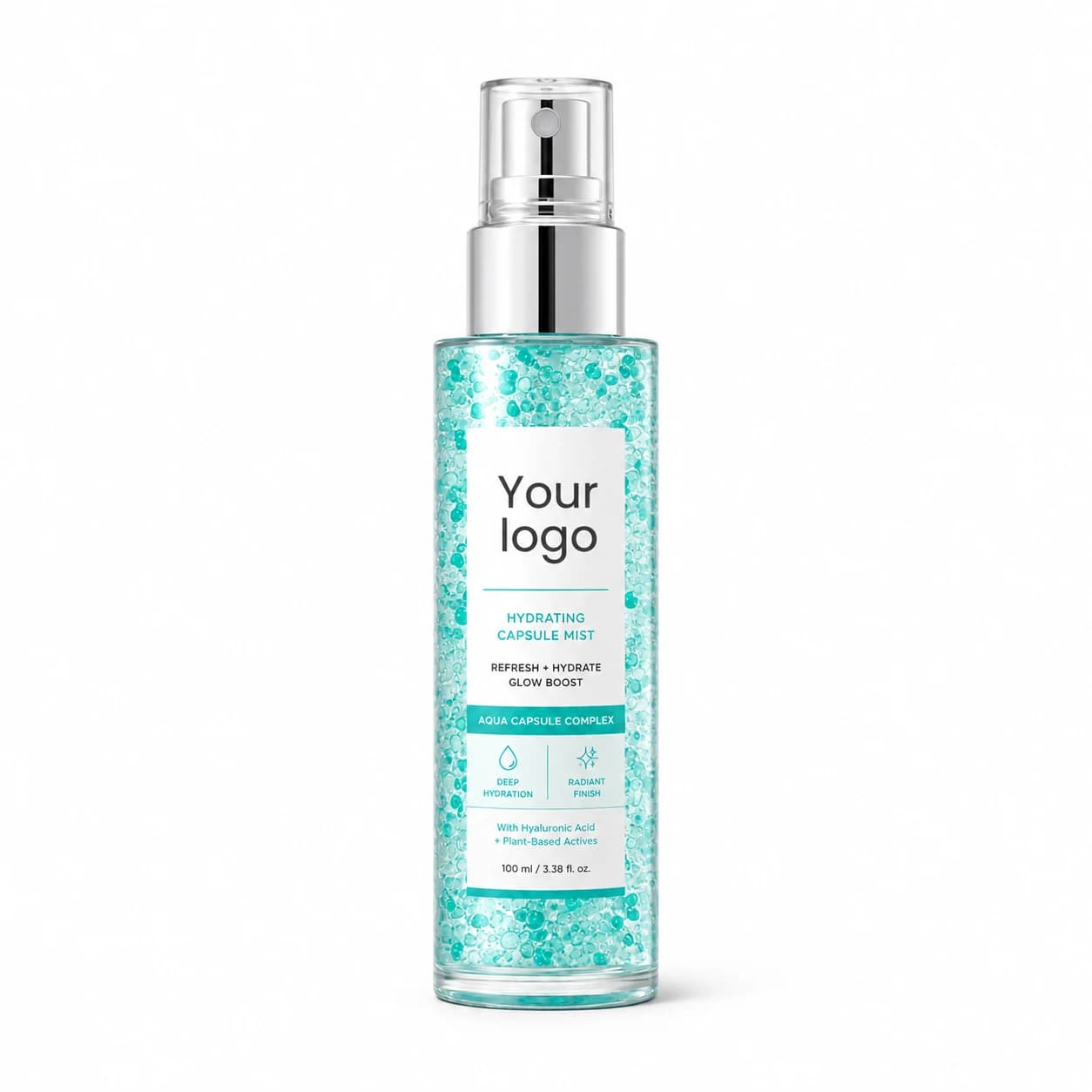 YOUR LOGO private-label hydrating capsule mist packaging concept, 100 mL / 3.38 fl oz