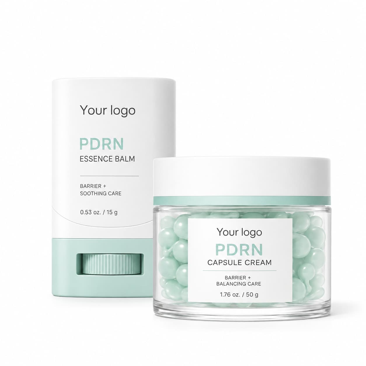 Your Logo pdrn capsule barrier cream packaging reference