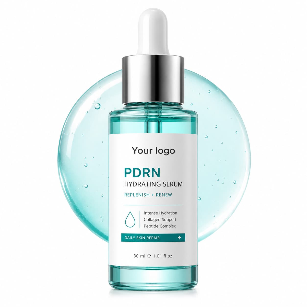 Your Logo pdrn hydrating serum packaging reference