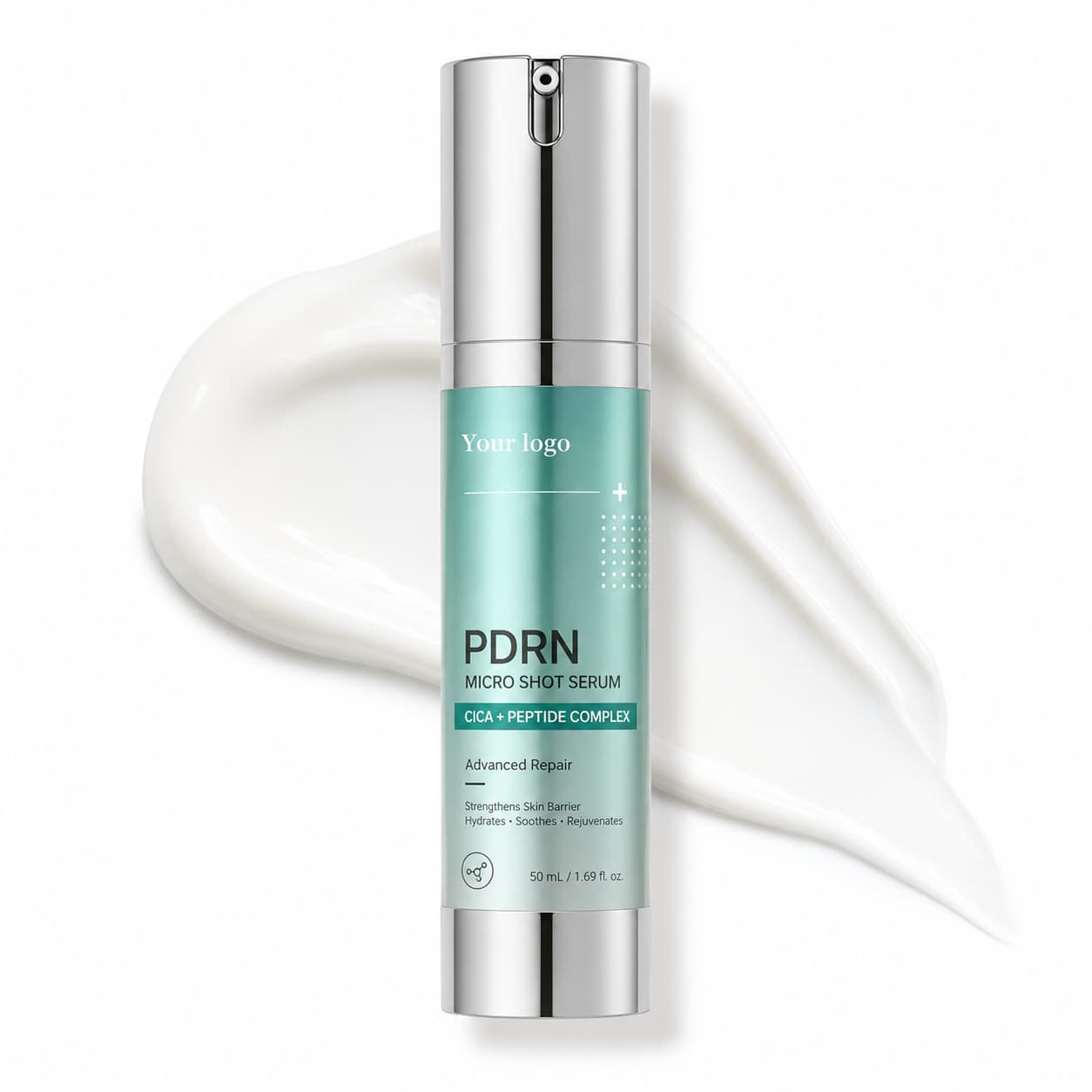 Your Logo pdrn micro shot 100 serum packaging reference