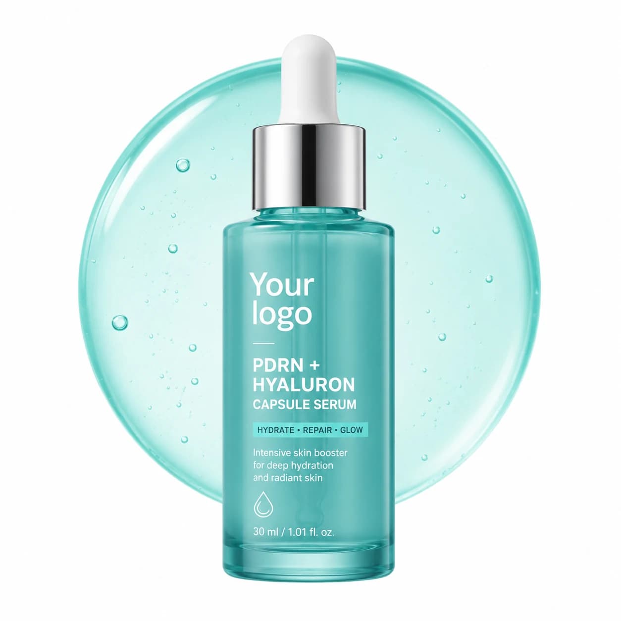 YOUR LOGO private-label pdrn + hyaluron capsule serum packaging concept, 30 mL / 1.01 fl oz