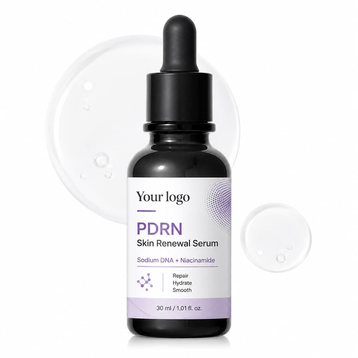 Your Logo pdrn skin renewal serum packaging reference