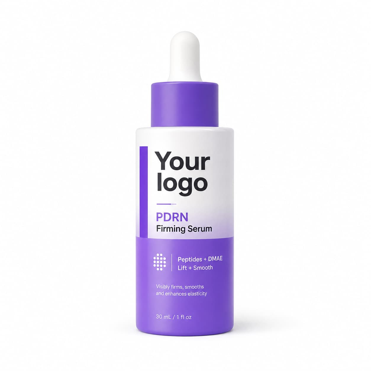 Your Logo peptide dmae firming serum packaging reference