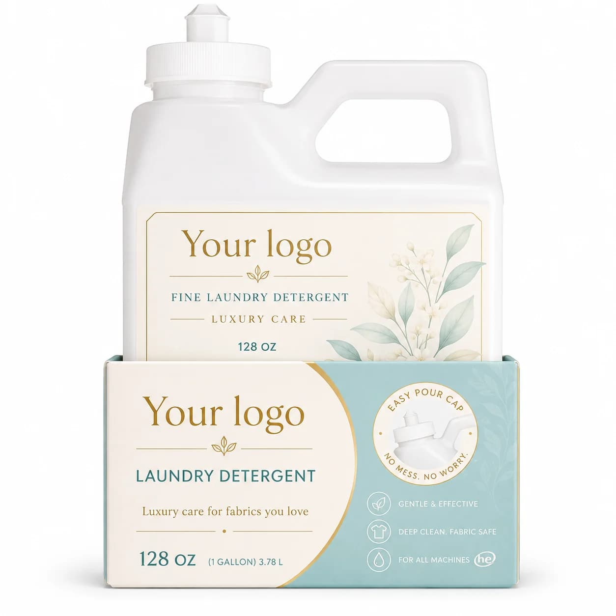 Your Logo premium cashmere laundry detergent packaging reference