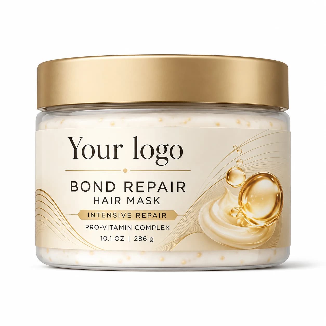 Your Logo rescue hair mask packaging reference