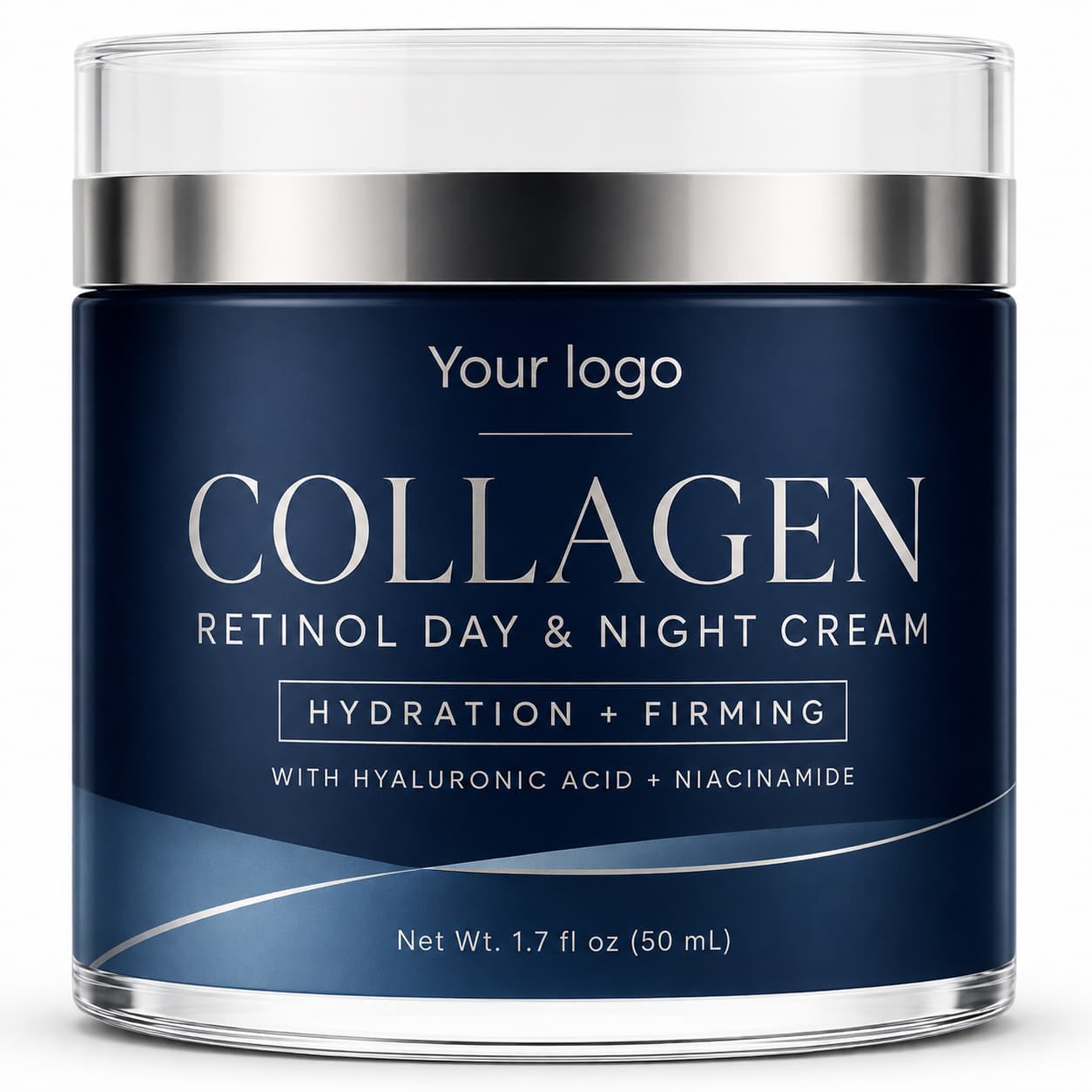 Your Logo retinol day and night cream packaging reference