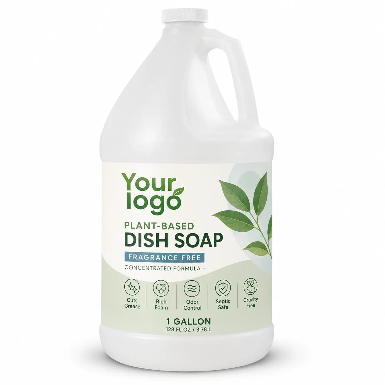 Your Logo ultra strength bulk liquid dish soap packaging reference