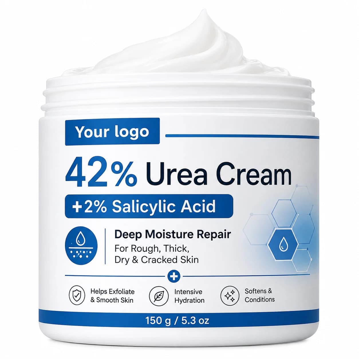 Your Logo urea foot and hand cream for dry skin packaging reference