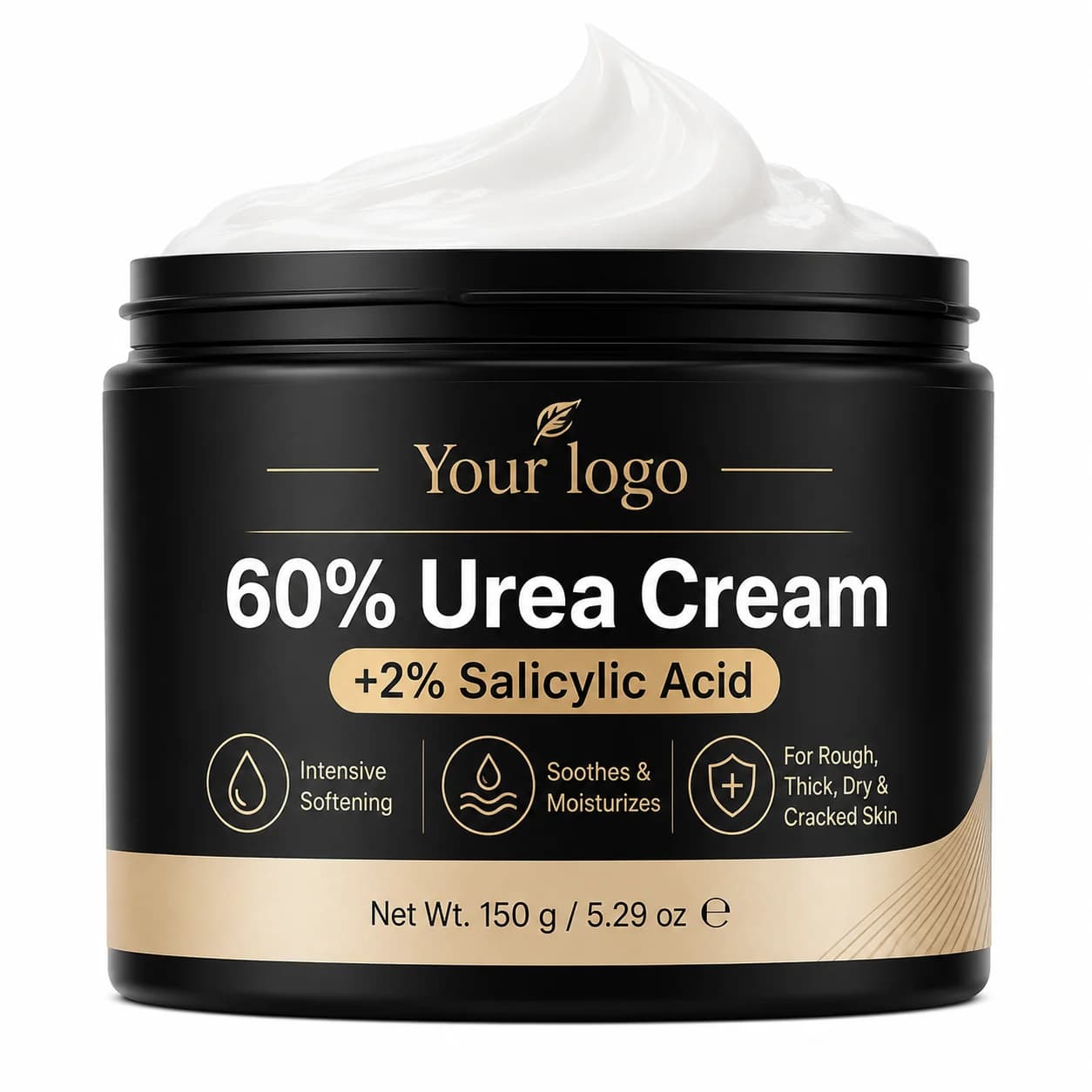 Your Logo urea cream for feet with 2% salicylic acid for deep hydration cream packaging reference